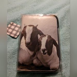 Bella Bug Goats Leatherette Clutch with Removable Journal